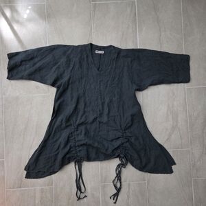 Blue Fish Drawstring Tunic Top